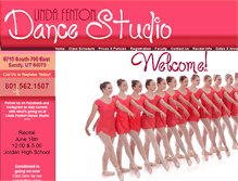 Tablet Screenshot of lindafentondancestudio.com